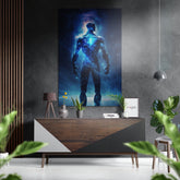 Man  Brushed Aluminum Dibond Wall Art.